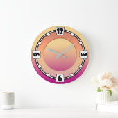 Modern, elegant, abstract, decoratief, klok (Huis)