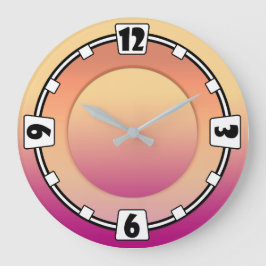 Modern, elegant, abstract, decoratief, klok