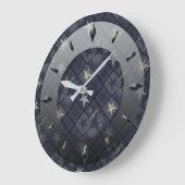 Modern, elegant, abstract, decoratief, klok (Hoek)