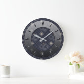 Modern, elegant, abstract, decoratief, klok (Huis)