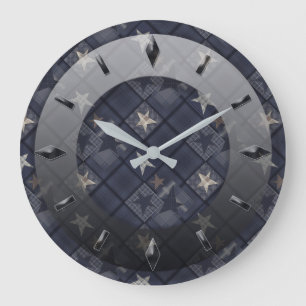 Modern, elegant, abstract, decoratief, klok