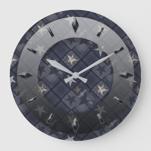 Modern, elegant, abstract, decoratief, klok (Voorkant)