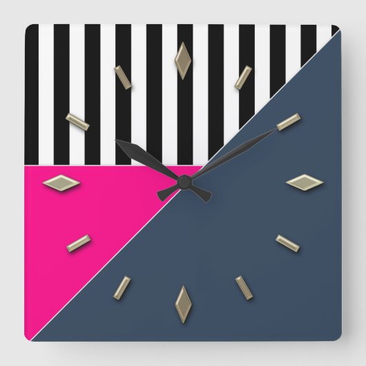 Modern, elegant, abstract, decoratief, klok (Voorkant)