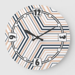 Modern, elegant, abstract, decoratief, klok