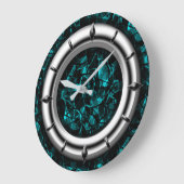 Modern, elegant, abstract, decoratief, klok (Hoek)