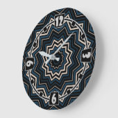 Modern, elegant, abstract, decoratief, klok (Hoek)