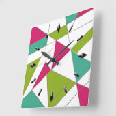 Modern, elegant, abstract, decoratief, klok (Hoek)