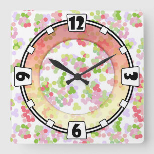 Modern, elegant, abstract, decoratief, klok