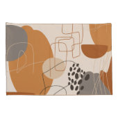 Modern elegant abstract geometrisch kussensloop (Achterkant-Rechts)