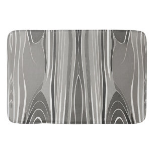 Modern elegant Abstract grijs geometrisch patroon Badmat