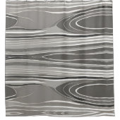 Modern elegant Abstract grijs geometrisch patroon Douchegordijn (Voorkant)