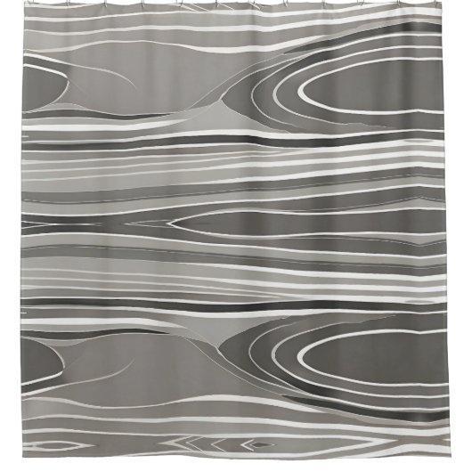 Modern elegant Abstract grijs geometrisch patroon Douchegordijn (Voorkant)