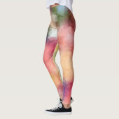 Modern Elegant Abstract Kunstontwerp Kleurrijk Leggings (Links)