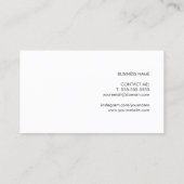 Modern Elegant Abstract Patroon Interieur Designer Visitekaartje (Achterkant)