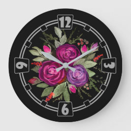 Modern, elegant, abstracte, decoratief, klok, colo grote klok