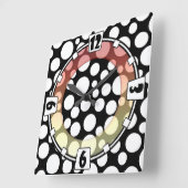 Modern, elegant, abstracte, decoratief, klok, colo vierkante klok (Hoek)