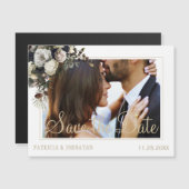 Modern elegant afbeelding chique bruiloft bespaar  (Voorkant / Achterkant)