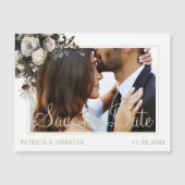 Modern elegant afbeelding chique bruiloft bespaar  (Voorkant)