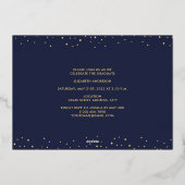 Modern Elegant Afstuderen 3 Foto Collage Afstudere Folie Uitnodiging (Achterkant)