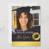 Modern Elegant Afstuderen Kaart (Voorkant)