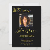 Modern Elegant Afstuderen Kaart (Achterkant)