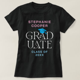 Modern Elegant Afstuderen Naam 2025 Afstuderen T-shirt