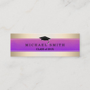 Modern Elegant Afstuderen Name Card Contactkaartje