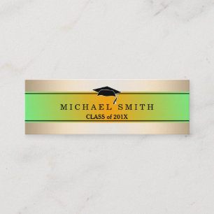 Modern Elegant Afstuderen Name Card Contactkaartje