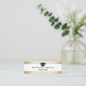 Modern Elegant Afstuderen Name Card Contactkaartje (Staand voorkant)