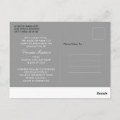 Modern Elegant Afstuderen stijlvolle foto-aankondi Briefkaart (Achterkant)