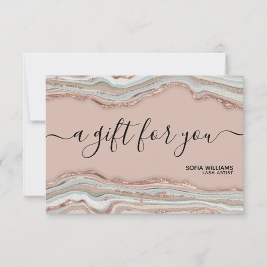 Modern Elegant Agate Earth Tones Boho (Voorkant)