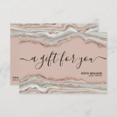 Modern Elegant Agate Earth Tones Boho (Voorkant / Achterkant)