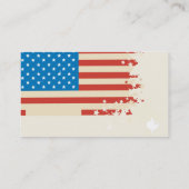 modern, elegant Amerikaans sjabloon voor visitekaa Visitekaartje (Achterkant)