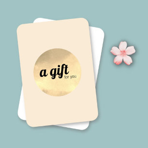 Modern Elegant Antiek Wit Faux Gold Circle