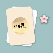 Modern Elegant Antiek Wit Faux Gold Circle