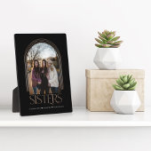 Modern Elegant Arch Lijst Sisters Photo Keepomwill Fotoplaat