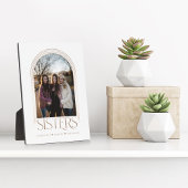 Modern Elegant Arch Lijst Sisters Photo Keepomwill Fotoplaat