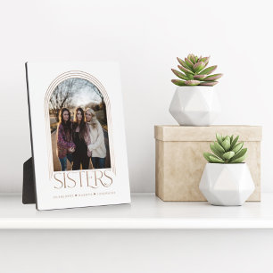 Modern Elegant Arch Lijst Sisters Photo Keepomwill Fotoplaat