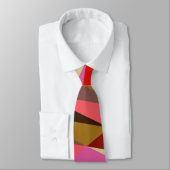 Modern Elegant Art Deco Geometric Wedding Stropdas (Gebonden)