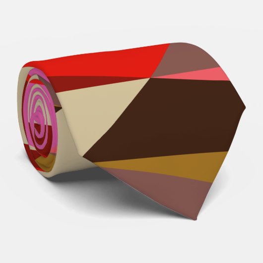 Modern Elegant Art Deco Geometric Wedding Stropdas (Opgerold)