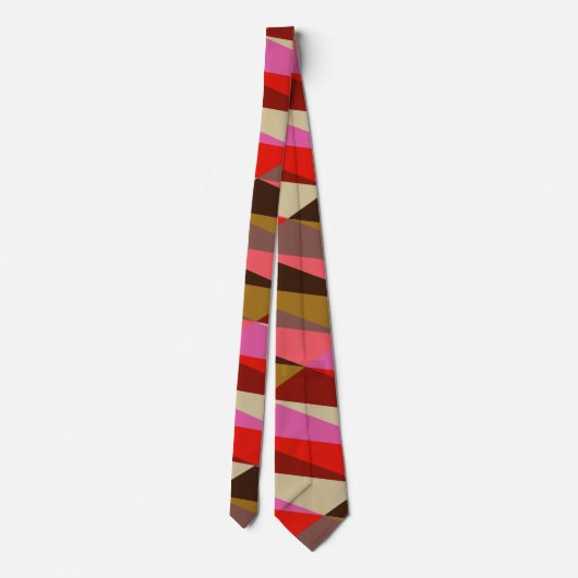 Modern Elegant Art Deco Geometric Wedding Stropdas (Achterkant)