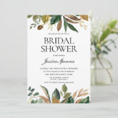 Modern Elegant Autumn Fall Vrijgezellenfeest Kaart (Staand voorkant)