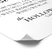 Modern Elegant B&W Playing Card Guest Book Sign Poster (Hoek)