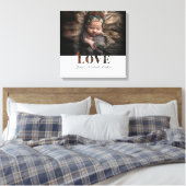 Modern Elegant Baby Photo Love Typography Poster Canvas Afdruk (Insitu (Slaapkamer))