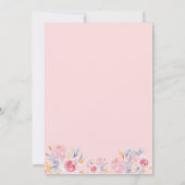 Modern Elegant babydouchemeisje Kaart (Achterkant)