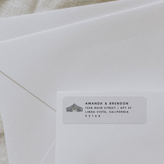Modern Elegant Barn retour adres label