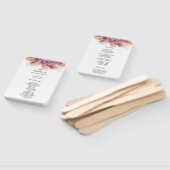 Modern Elegant Beauty Pink Orchid & Pampas & Gold Handwaaier (Niet-gemonteerd)