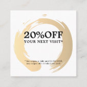 Modern Elegant Beauty Salon Coupon (Voorkant)