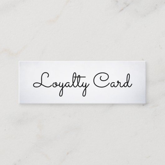 Modern Elegant Beauty Salon Klantenkaartje (Voorkant)