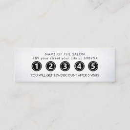 Modern Elegant Beauty Salon Klantenkaartje